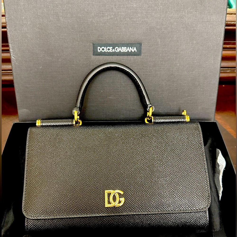 Dolce and Gabanna black phone bag /clutch brand new